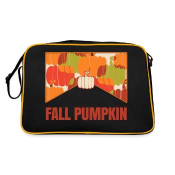 Fall Pumpkin - Retro Bag - black/gold - Back