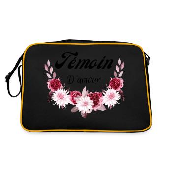 témoin d'amour - Sac Retro - noir/or - Dos