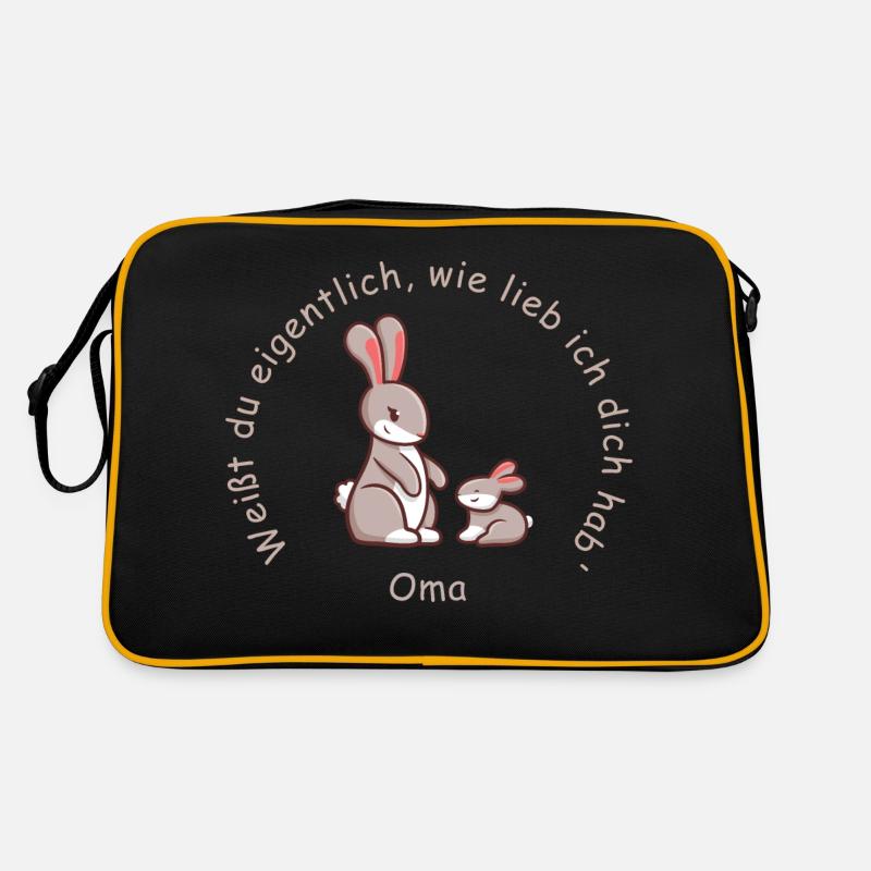 Oma, Großmutter | lieb haben Retro Tasche