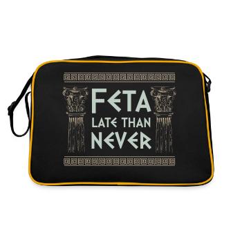 Antike Griechische Mythologie und Griechisches - Retro Tasche - Schwarz/Gold - Hinten