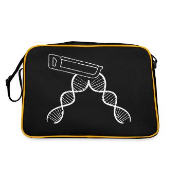 Carpenter Craftsman Planer Joinery Carpenter - Retro Bag - black/gold - Back