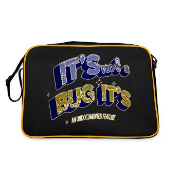 profession c plus plus computer funny quote bday - Retro Bag - black/gold - Back