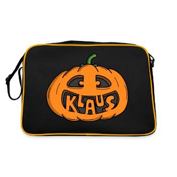 Citrouille Klaus Halloween - Sac Retro - noir/or - Dos