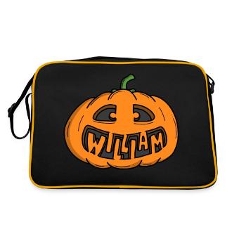 William Halloween Pumpkin - Retro Bag - black/gold - Back