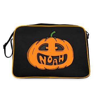 Noah Halloween Citrouille - Sac Retro - noir/or - Dos