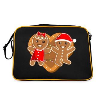 Biscuits au chocolat au pain d’épices de Noël - Sac Retro - noir/or - Dos