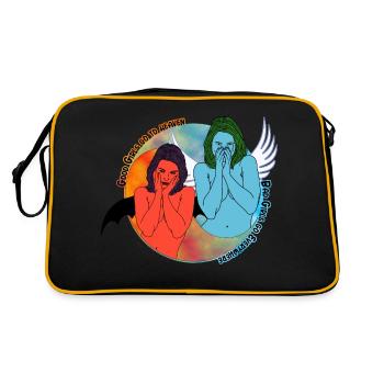 Good girls go to heaven, bad girls go everywhere - Retro Bag - black/gold - Back