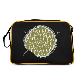 fun dino drôle drôle gym citation bébé génial - Sac Retro - noir/or - Dos