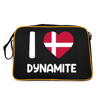Dynamite danoise Danemark cadeau de Dane - Sac Retro - noir/or - Dos