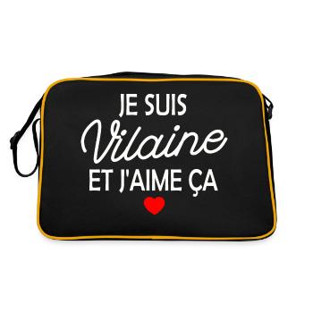 je suis vilaine et j aime ça - Sac Retro - noir/or - Dos