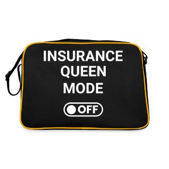 Insurance Queen Mode OFF - Retro Bag - black/gold - Back