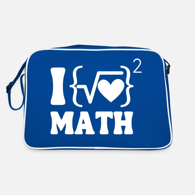 J’adore math white edition Sac Retro