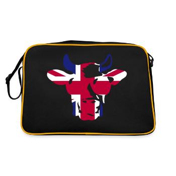 Royaume-Uni Vache britannique avec lunettes de soleil - Sac Retro - noir/or - Dos