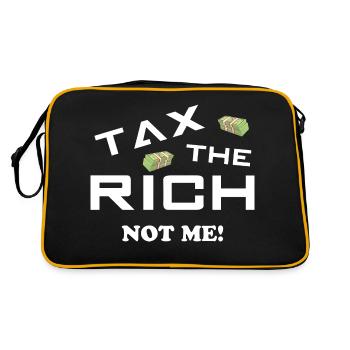 Taxez les riches, pas moi - Besteuert die Reichen - Sac Retro - noir/or - Dos