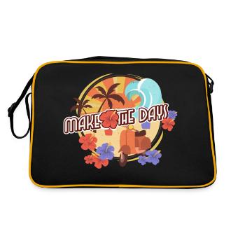 Vacation - Travel - Retro Bag - black/gold - Back