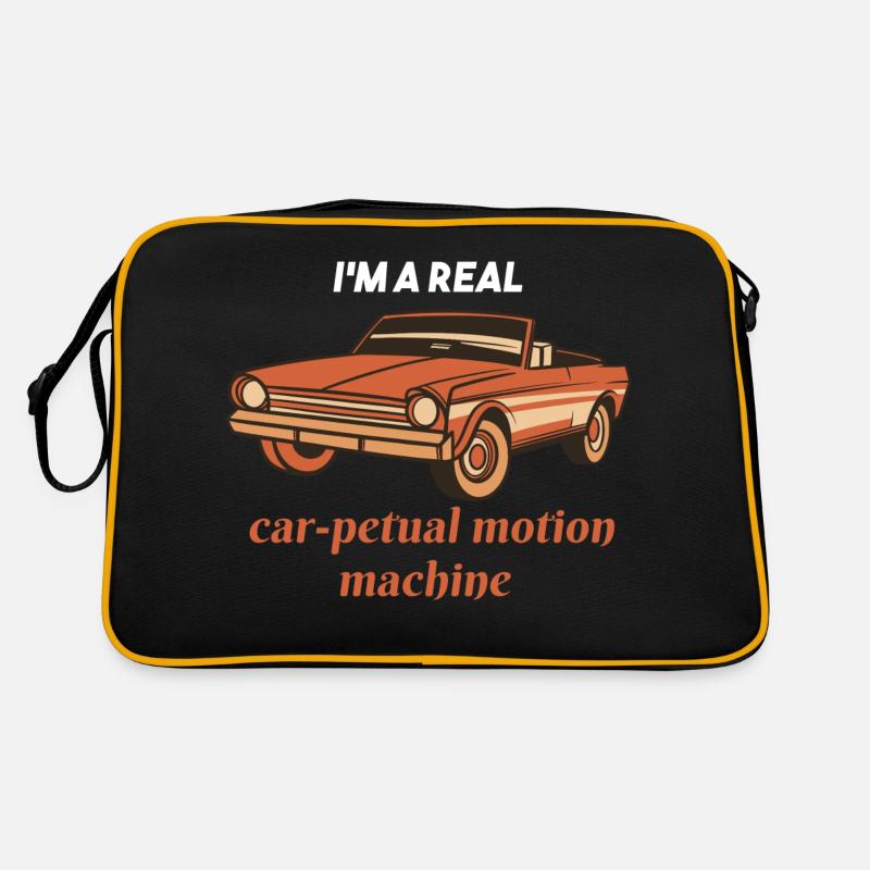 I'm A Real CAR-Petual Motion Machine Retro Car Retro Bag