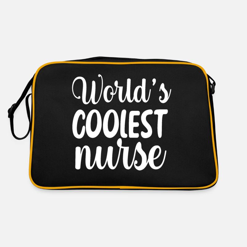 Worlds coolest nurse Anatomie einer Pflegekraft Retro Tasche