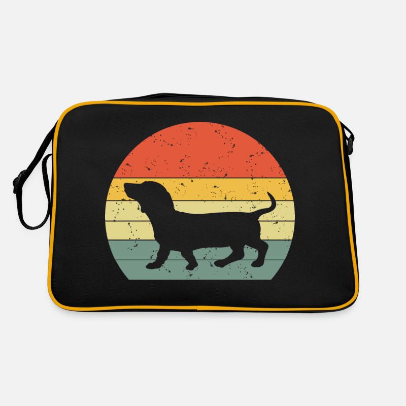 Dackel Dachshund Teckel Vintage Retro Retro Tasche