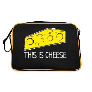 This is cheese - Retro Bag - black/gold - Back
