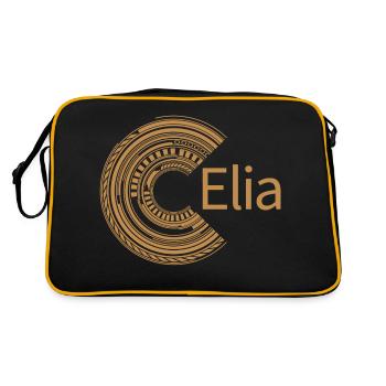 For Elijah - Retro Bag - black/gold - Back