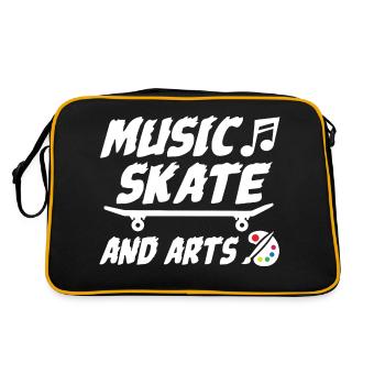 Music Skate And Arts - Retro Bag - black/gold - Back