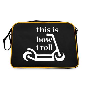 E-Scooter Scooter - Retro Bag - black/gold - Back