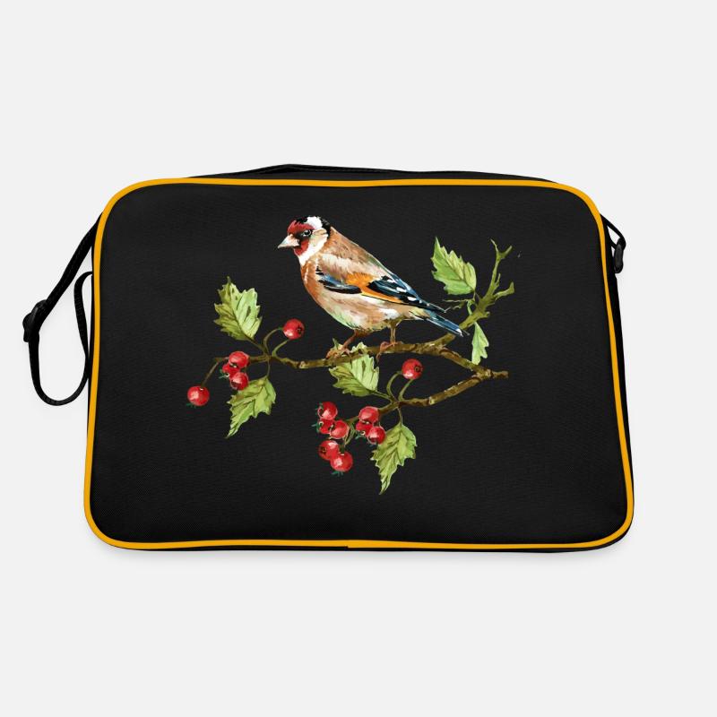Colorful bird Retro Bag