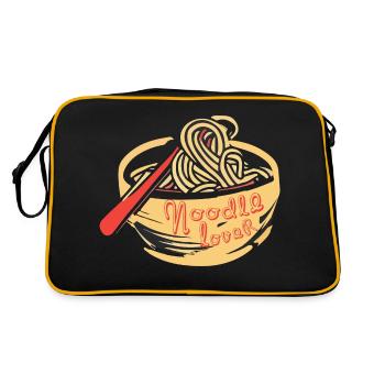 NOUILLES - Sac Retro - noir/or - Dos