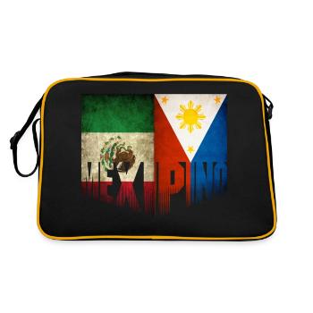 Mexipino Mexican Filipino American Heritage - Sac Retro - noir/or - Dos