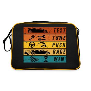 BEST WAY TO WIN A RACE - Retro Bag - black/gold - Back