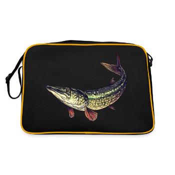 Pêche ciblée au brochet - Sac Retro - noir/or - Dos