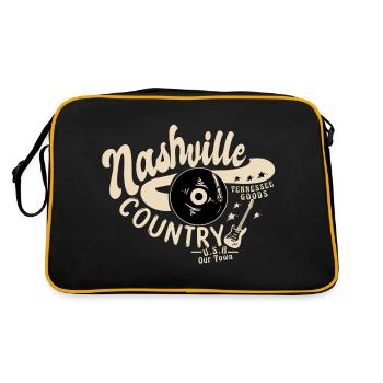 Nashville - Pays - Sac Retro - noir/or - Dos