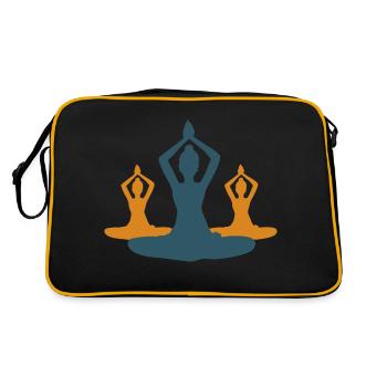 10 Siddhasana ou Achievement Yoga | Or-Rubis - Sac Retro - noir/or - Dos