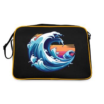 houle sauvage - Sac Retro - noir/or - Dos