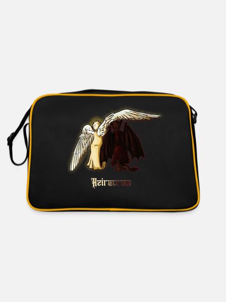 Aziracrow - Retro Tasche - Schwarz/Gold