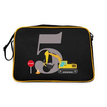 5th Anniversary Digger - Retro Bag - black/gold - Back