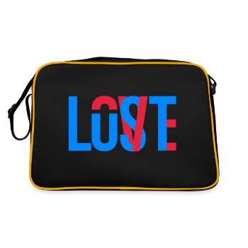 Liebe, Luxure, Verloren Amour, Luxure, Perdu - Sac Retro - noir/or - Dos