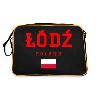 Łódź, Pologne - Sac Retro - noir/or - Dos