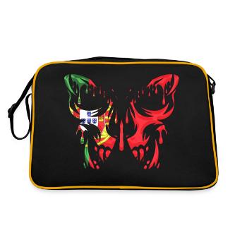Portugal country flag official states continent - Retro Bag - black/gold - Back