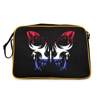 France country flag official states continent - Retro Bag - black/gold - Back