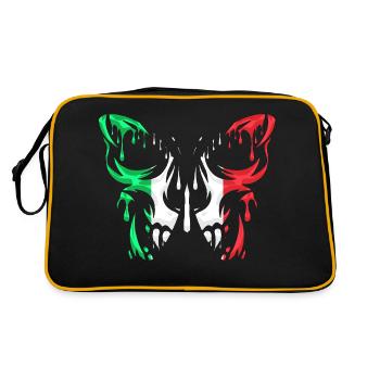 Italy Country Flag Official States Continent - Retro Bag - black/gold - Back