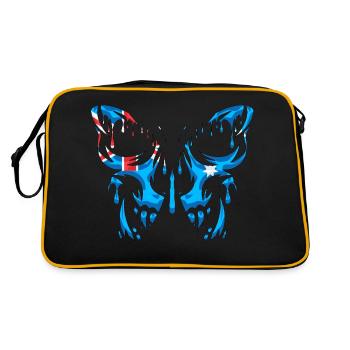 Flagge der offiziellen Bundesstaaten Australiens - Retro Tasche - Schwarz/Gold - Hinten