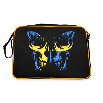 Flagge von Schweden Land Offizielle Staaten Kontinent - Retro Tasche - Schwarz/Gold - Hinten