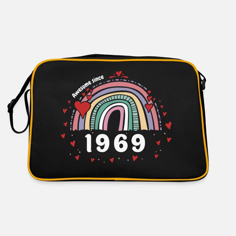 Cute Rainbow Awesome 1969 - 54. Geburtstag mit Retro Tasche