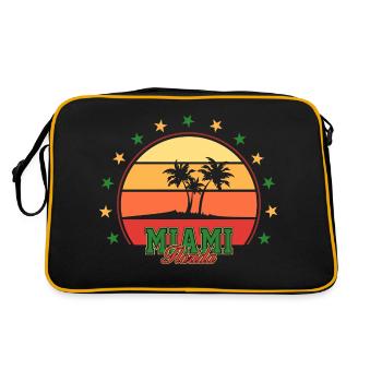 Miami - Retro Tasche - Schwarz/Gold - Hinten