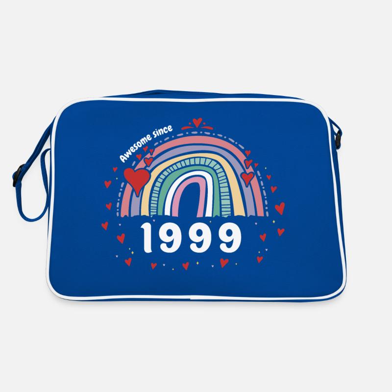 Cute Rainbow Awesome 1999 - 24. Geburtstag mit Retro Tasche