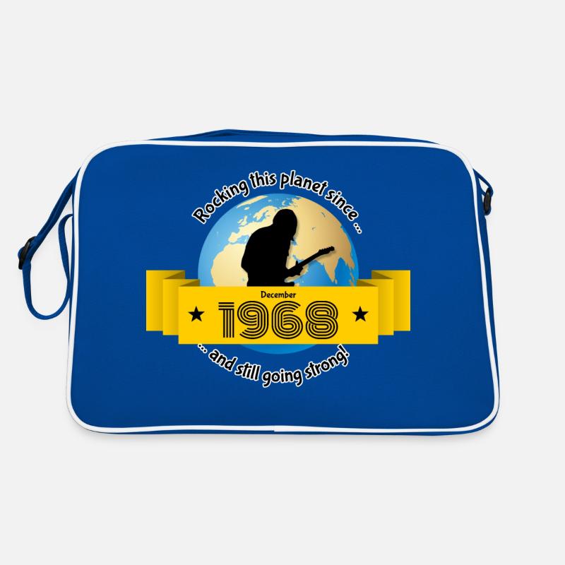 55. Geburtstag Rocking this planet since 12/1968 Retro Tasche