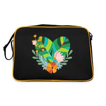 Coeur respectueux de l’environnement - Sac Retro - noir/or - Dos