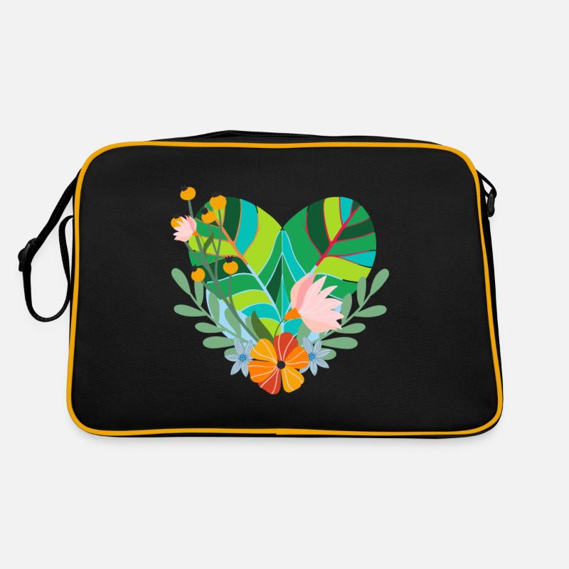 eco-friendly heart Retro Bag