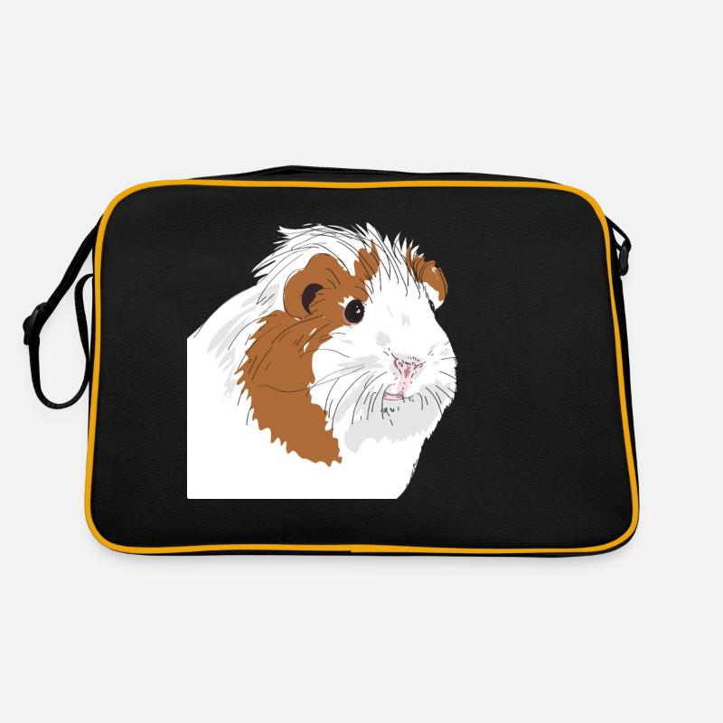 Cochon d'Inde - Sac Retro - noir/or